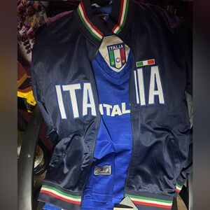Puma Italy Navy Bomber Jacket & Jersey